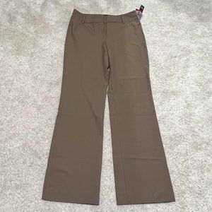 Style & Co Dress Pants Size 10 Lola Tan Khaki Flared Leg Casual or Workwear NWT